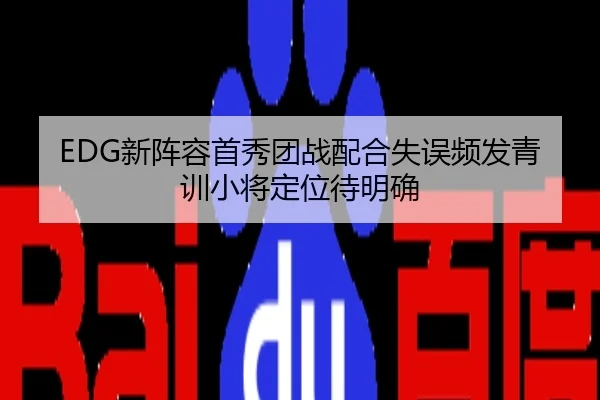 EDG新阵容首秀团战配合失误频发青训小将定位待明确